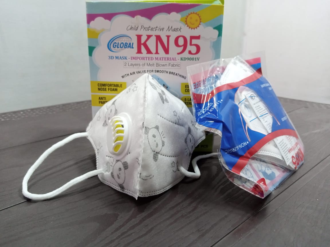 Pack of 5 KN-95 Mask For Children, Premium Quality, Limited Addition